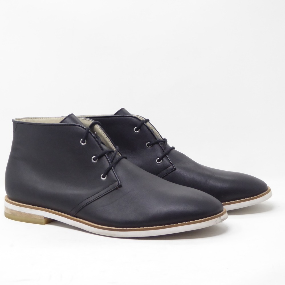 Calvin Klein ALBE Leather Chukka Boots Men's US 12 EU 45.5 Ankle Boots